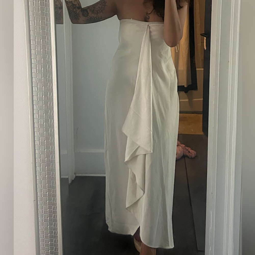 Banana Republic Strapless Cream Gown